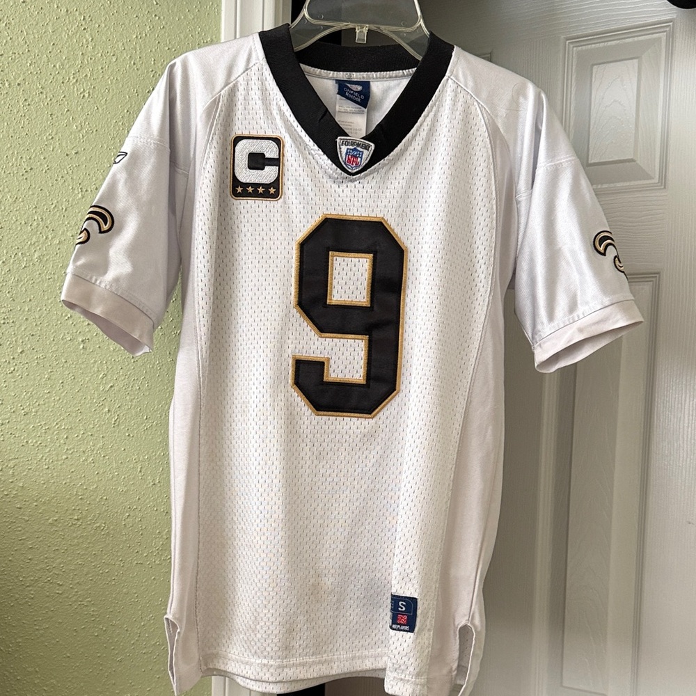 Reebok Silver and Black NFL Jersey